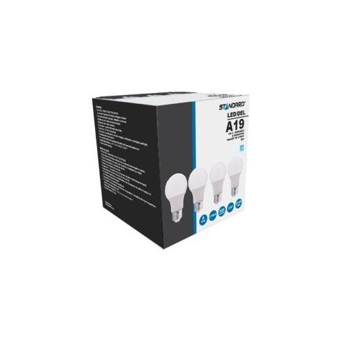 STANPRO 69692 A19/S6/8W/27K/STD 4P 8W 800 LUMENS 2700K DIMMABLE LED A19 ...