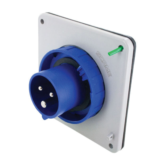 TECHSPAN SCM320B6W IP67 INLET 20A 250VAC 2P 3W WATERTIGHT | Bartle ...