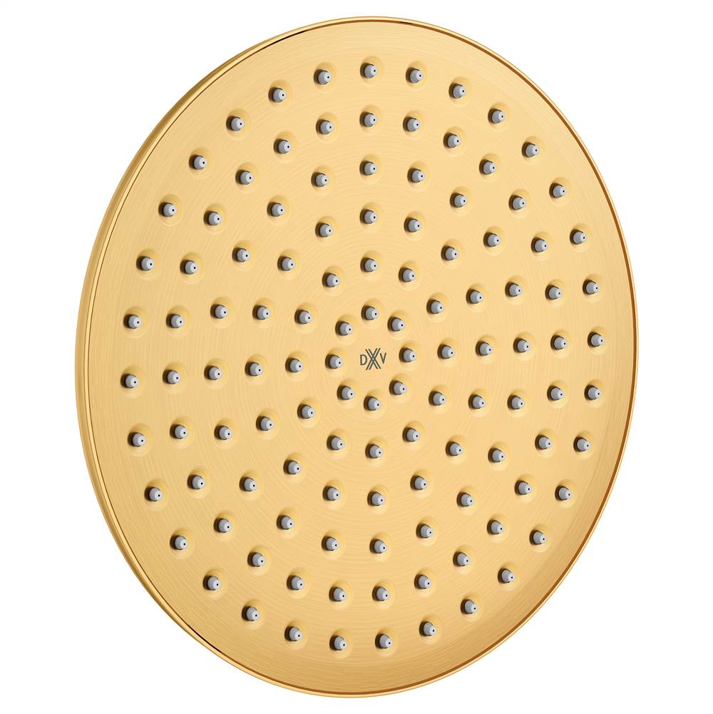DXV D35155110.427 OAK HILL 10 RAIN CAN SHOWER HEAD SATIN BRASS | Bartle ...