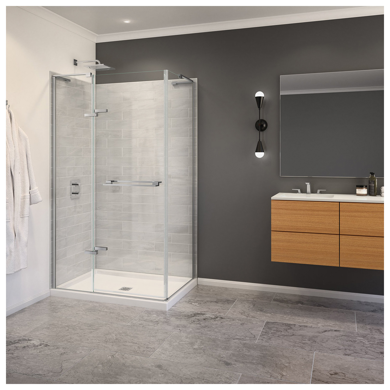 MAAX 139586-810-084-000 CAPELLA 78 PIVOT SHOWER DOOR | Bartle