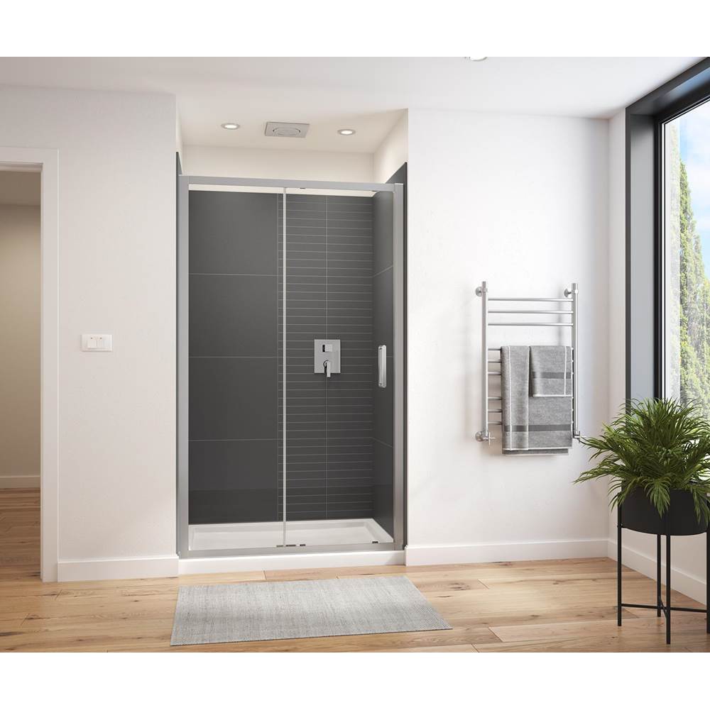 MAAX 135235-900-084-000 CONNECT PRO 76 SLIDING SHOWER DOOR CHROME ...