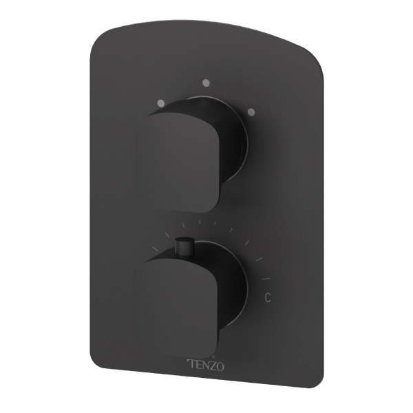 TENZO F-DET32-MB DELANO 2-FUNCTION THERMOSTATIC SHOWER TRIM KIT