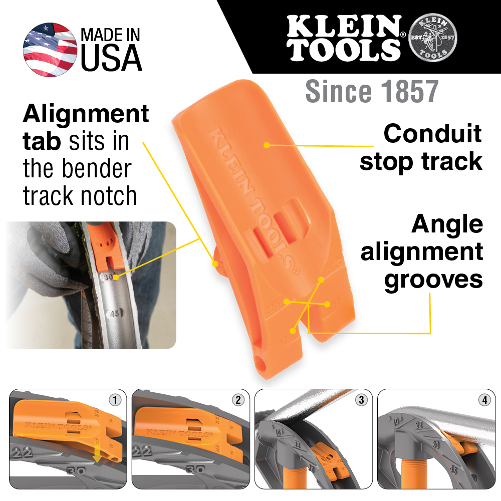 KLEIN 51612 3/4 ANGLE SETTER FOR BENDER | Bartle & Gibson Wholesale