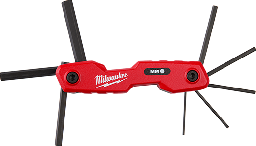 MILWAUKEE 48-22-2182 8-KEY FOLDING HEX KEY SET METRIC | Bartle