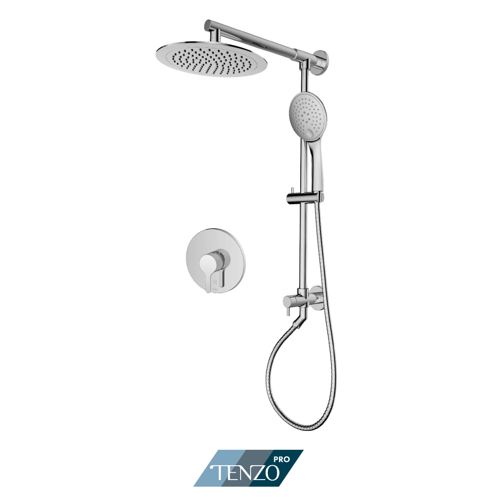 TENZO MYPB21-1201-CR MYLO PRESSURE BALANCE PRO SHOWER KIT CHROME