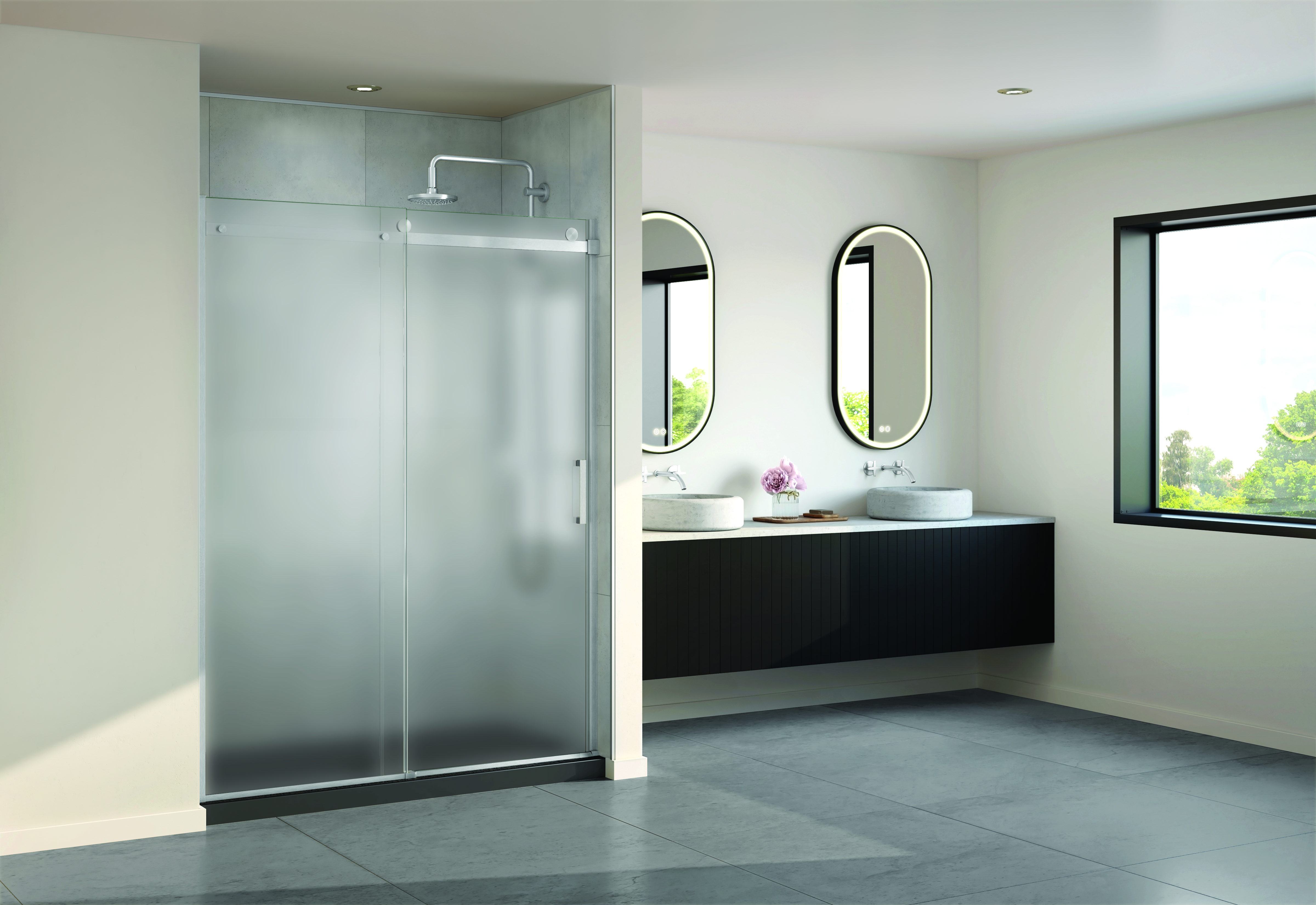 FLEURCO NHS160-25-80L-79 HORIZON 60INX79IN 8MM INLINE SLIDING