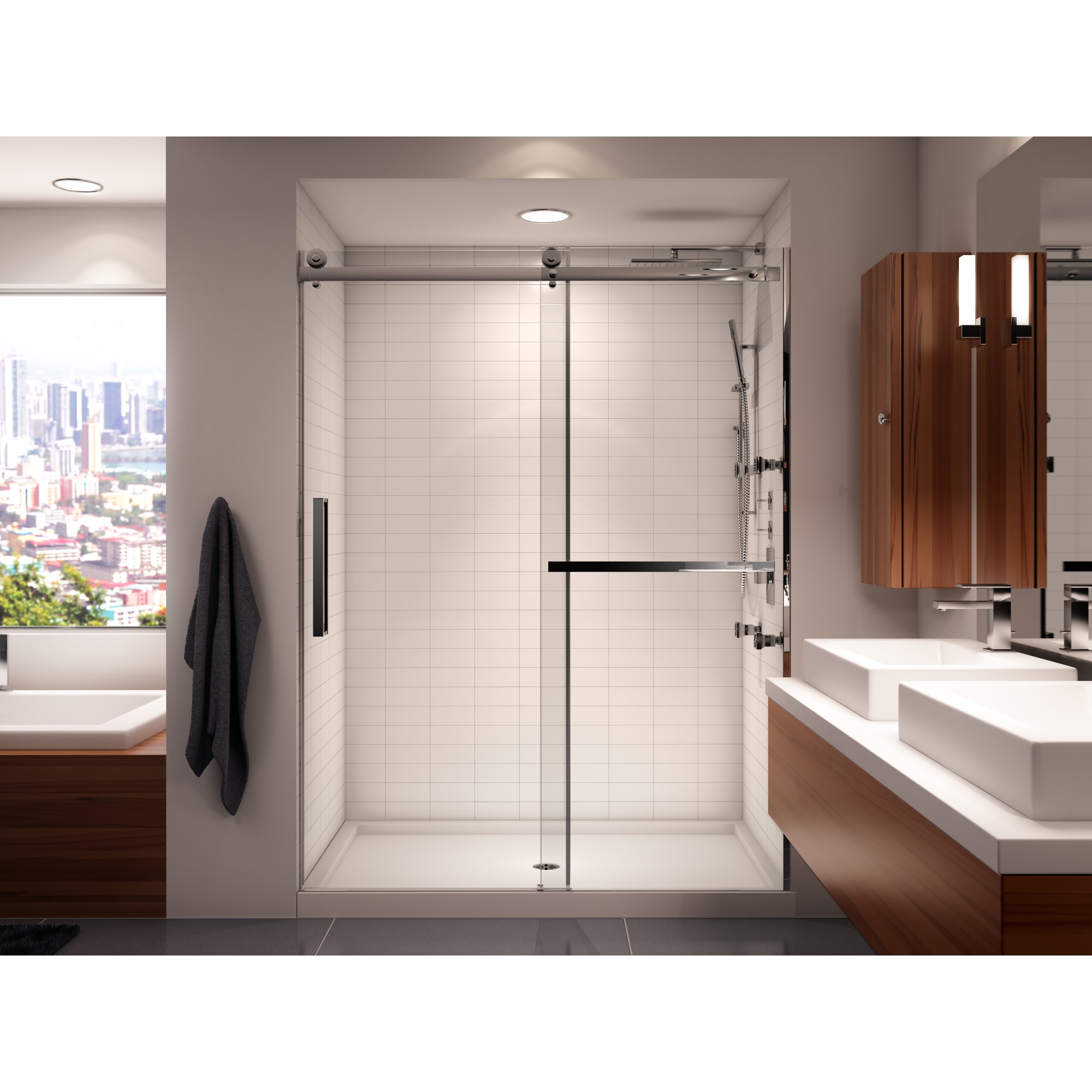 NEPTUNE 220070-900-340-000 EXALT 60X78 8MM SLIDING SHOWER DOOR
