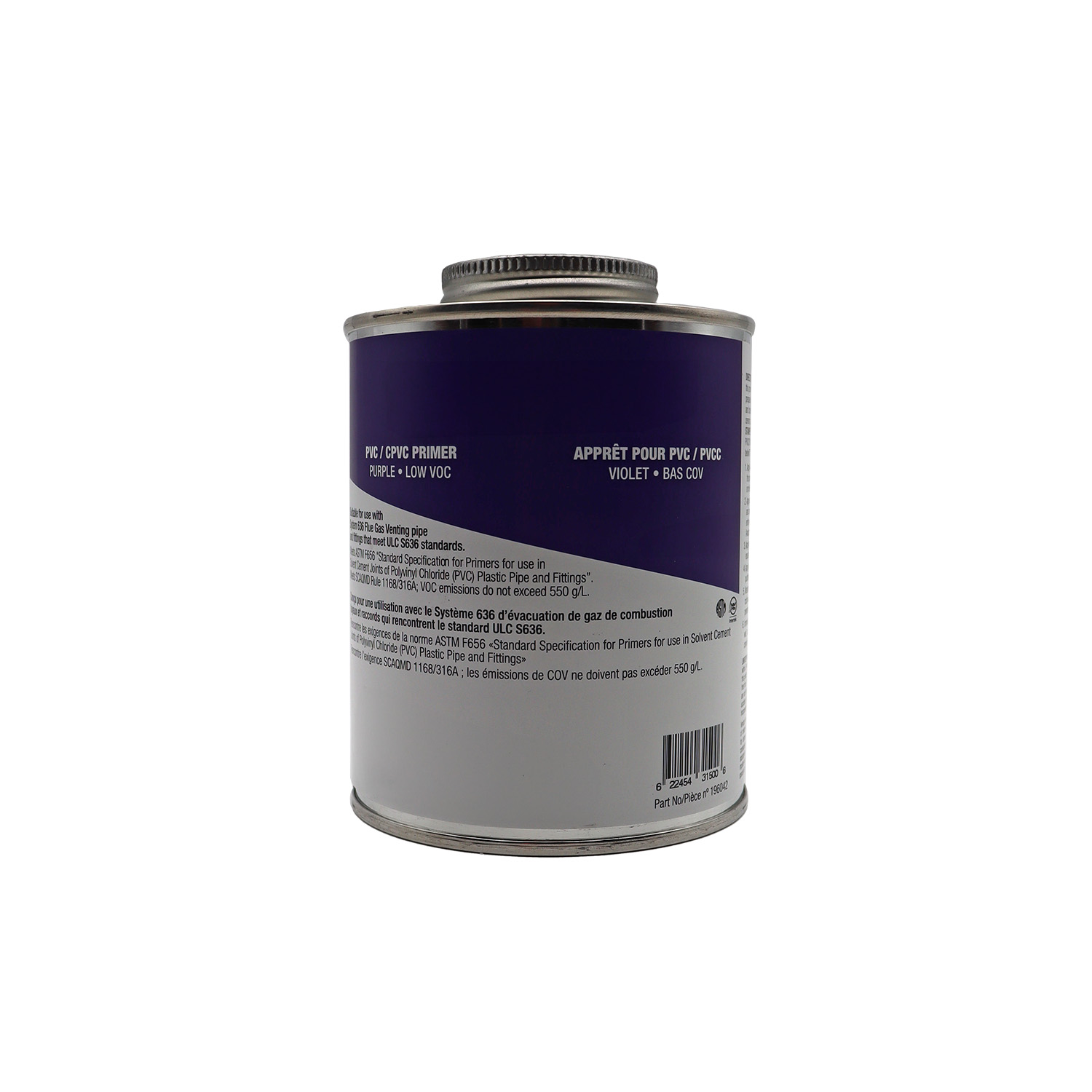 IPEX S636 196042 1 PINT PVC/CPVC PRIMER PURPLE | Bartle & Gibson