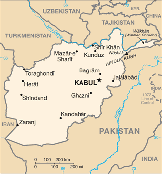 AF country map
