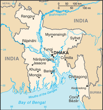 BD country map