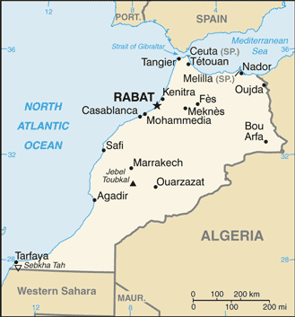 MA country map