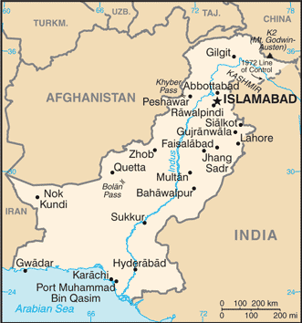 PK country map