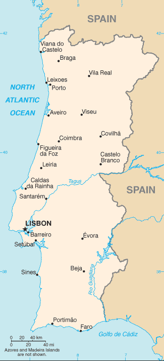 PT country map