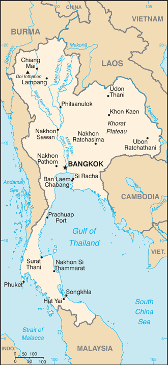 TH country map