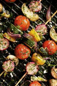 Wein passt Grilled vegetables