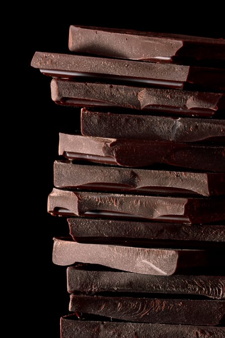 Wein passt Pure chocolade