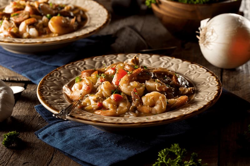 Wein passt Cajun cuisine
