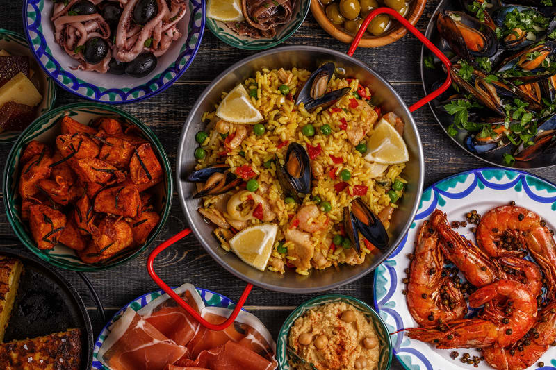 Wein passt Tapas