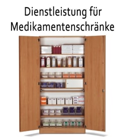 Diverse Dienstleistungen für die Medikamentenschränke.