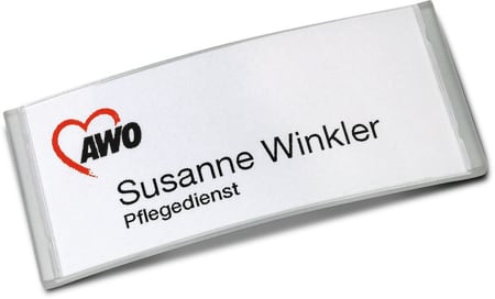 Sichtscheibe passend zu den Namensschildern Badgepoint Polar