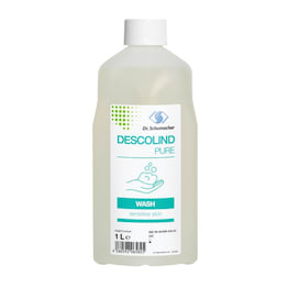 Descolind pure wash ist eine pH-hautneutrale Waschlotion für die regelmäßige Reinigung von sensiblen Händen und Haut