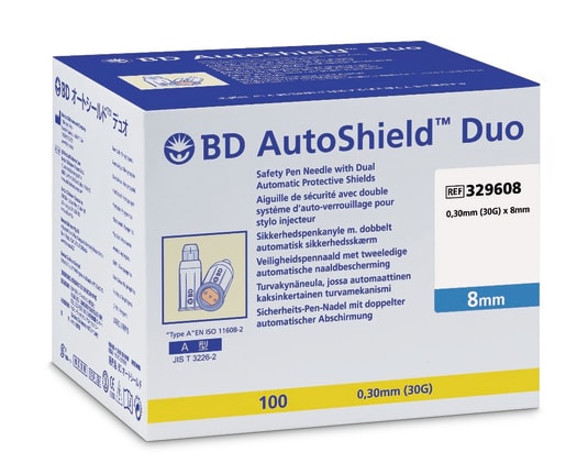 BD AutoShield™ Duo Sicherheits-Pen-Nadel (100er-Pack) Bild 1