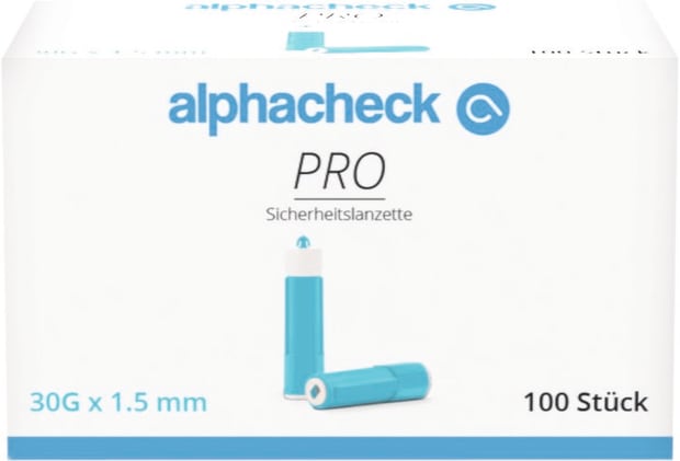 alphacheck PRO Sicherheitslanzette, 100 Stück Bild 1