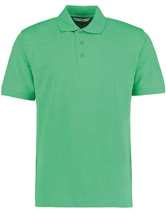 Kurzarm (Set in mit Bündchen) Polo-Shirt mit Nackenband, Drei-Knopfleise mit gleichfarbigen Knöpfen, Seitenschlitzen und Halbmondnaht auf der Rückseite. Waschbar bis 60°C. Bild 1