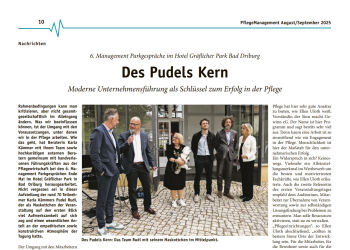 Parkgespräche 2025 in der "Pflegemanagement"