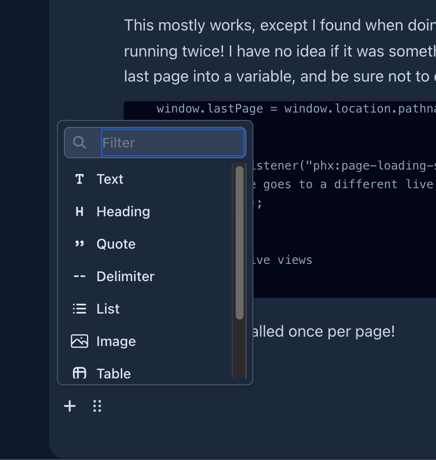 Content Editor Component