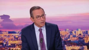 Bruno Retailleau sur un plateau de television