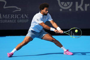 Arthur Fils en action lors du Masters 1000 de Cincinnati