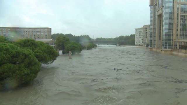 Inondations dans l’Hérault : le fleuve Lez déborde et menace la métropole de Montpellier