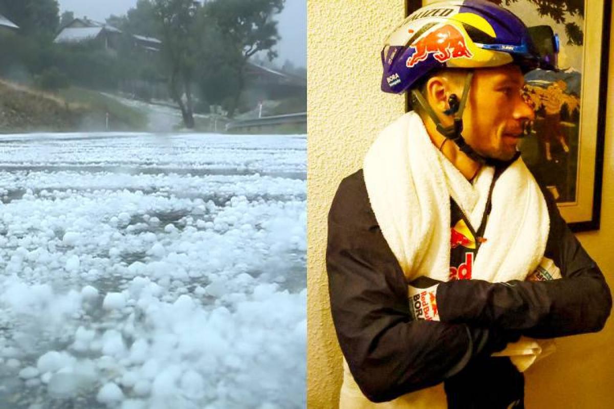 Tour d’Espagne : la troisième étape annulée après un violent orage de grêle