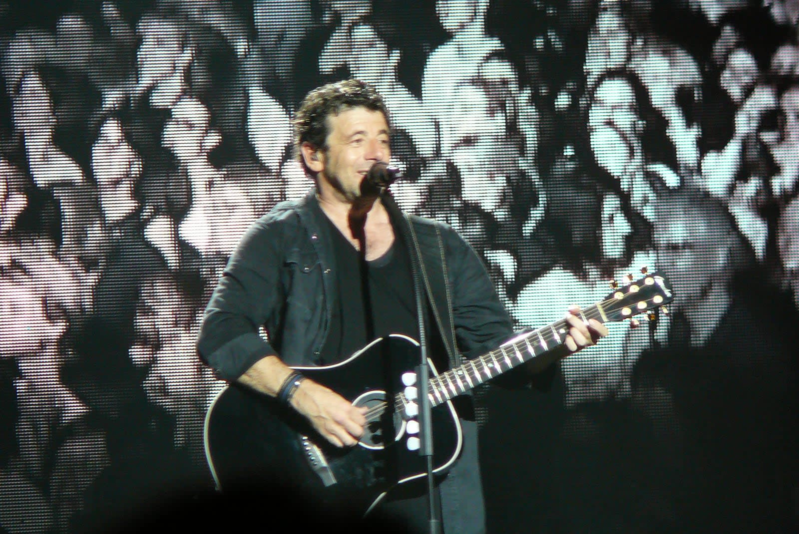 Patrick Bruel sur scène au Forest National à Bruxelles en concert