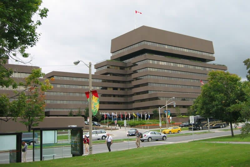 Siège d'Affaires mondiales Canada (édifice Lester B. Pearson) à Ottawa, où se tiennent les négociations commerciales Canada-États-Unis