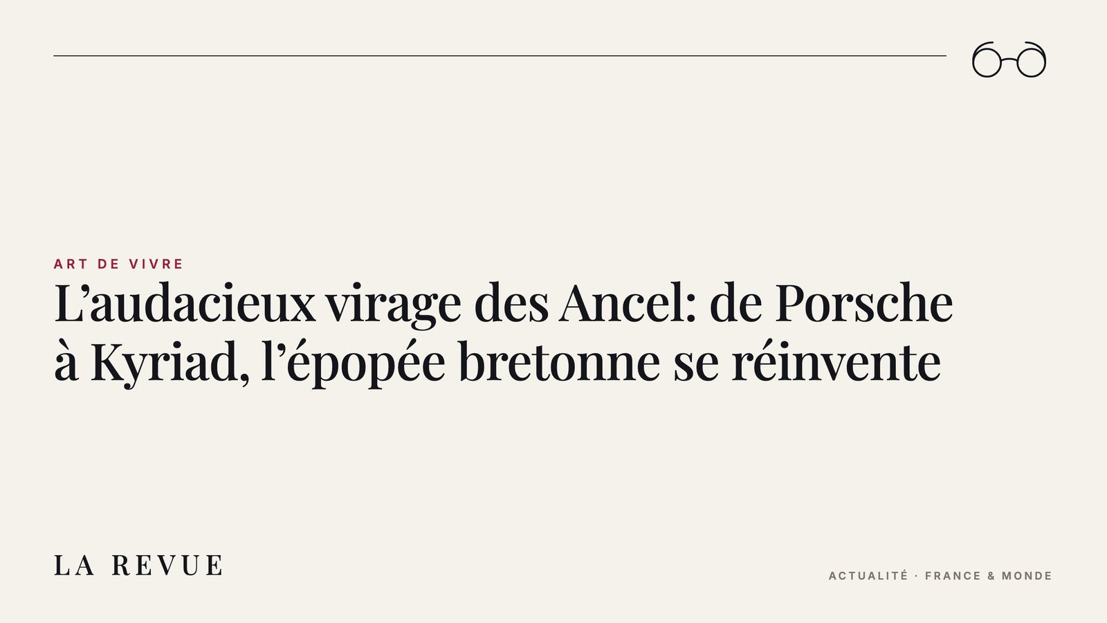 L’audacieux virage des Ancel: de Porsche à Kyriad, l’épopée bretonne se réinvente