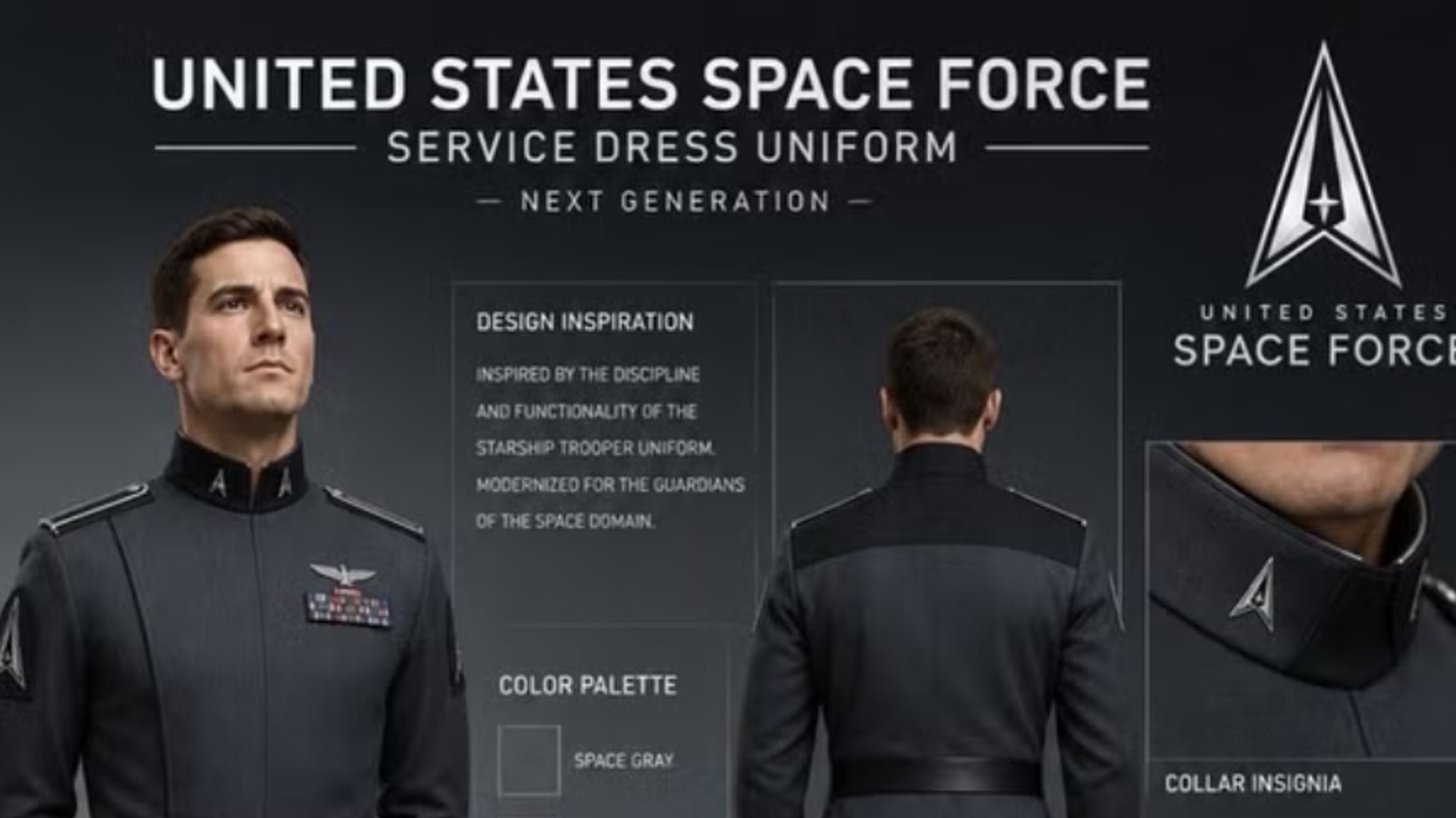 Donald Trump présente les nouveaux uniformes de la Force spatiale américaine