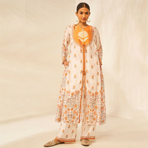 White Floral Murina Kurta Set White Floral Murina Kurta Set