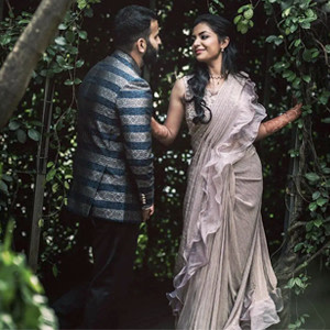Blend of Modern Touch with Ruffles on Traditional Saree Blend of Modern Touch with Ruffles on Traditional Saree