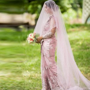 Lovely Peach Color Christian Wedding Dress Lovely Peach Color Christian Wedding Dress