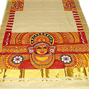 Mural Painting of Theyyam with Fabric Paints
