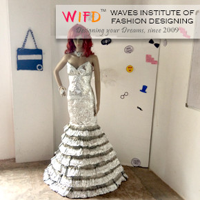 Designing dress with Aluminum Foils Designing dress with Aluminum Foils