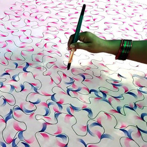 Fabric painting - Tanu's creativity - Paintings & Prints, Flowers, Plants,  & Trees, Trees & Shrubs, Other Trees & Shrubs - ArtPal