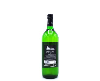 Graševina uit Kroatië 1L, achterkant van de fles