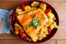 Brain Health Bowl with Pineapple Teriyaki Salmon