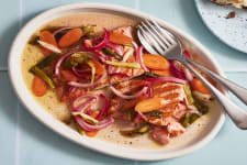 grilled salmon escabeche