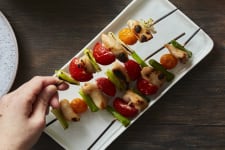 Pacific Halibut cheek skewers