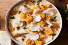 Pacific cod chowder with butternut squash