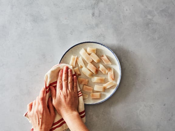 raw Wild Alaska Pollock cuts